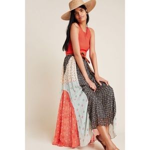 NWT Margot Pleated Maxi Skirt Verb Pallavi Singhee